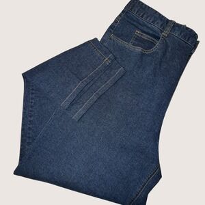 NWT Talbots Straight Leg Jeans Women 14 Dark Wash Stretch Denim Casual Everyday